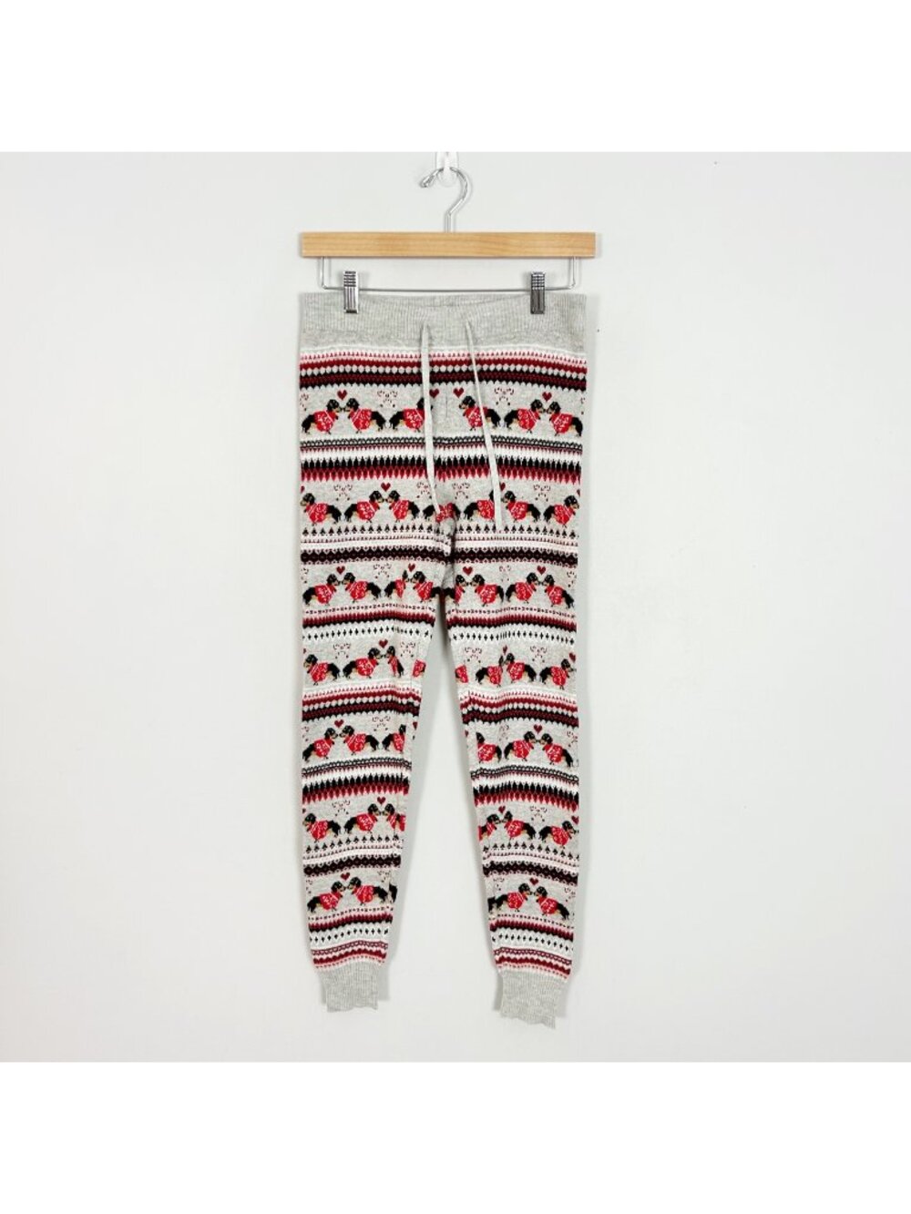 American Eagle Winter Fair Isle Sweater Jogger Pants Dog Size Small Women's
